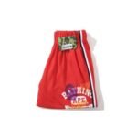 Shorts BAPE Busy Works Striped Trim Red - Image 5