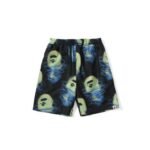 Shorts BAPE Glow-In-The-Dark Spiral Print