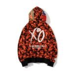 Hoodie BAPE XO Camo Red Full Zip - Image 2