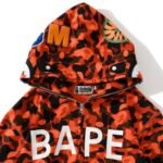 Hoodie BAPE XO Camo Red Full Zip - Image 10