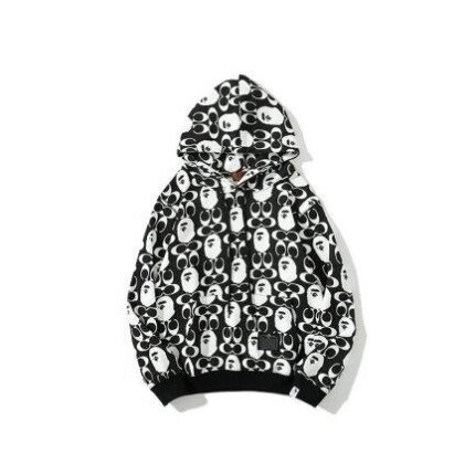 Hoodie BAPE All Over Print Black