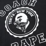 T-shirt BAPE Coach Logo Black - Image 2
