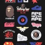 T-shirt BAPE Multi-Logo Black - Image 4