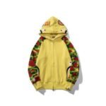 Hoodie Yellow Shark Camo Bape Full-Zip - Image 2