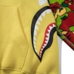 Hoodie Yellow Shark Camo Bape Full-Zip - Image 9