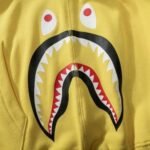 Hoodie Yellow Shark Camo Bape Full-Zip - Image 10