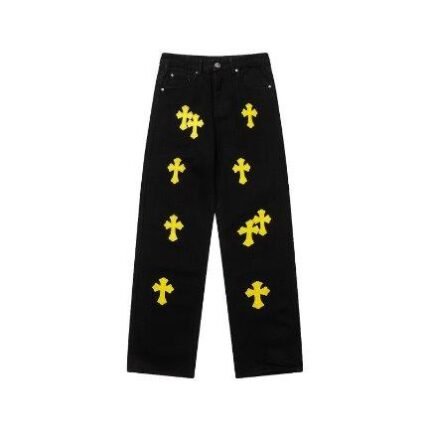 Jeans Chrome Hearts Yellow Crosses