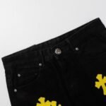 Jeans Chrome Hearts Yellow Crosses - Image 5