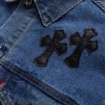 Denim Jacket Chrome Hearts Cross Patch - Image 11