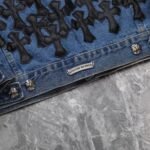Denim Jacket Chrome Hearts Cross Patch - Image 15