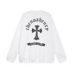Sweatshirt Chrome Hearts Cross Print White - Image 2