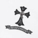 Sweatshirt Chrome Hearts Cross Print White - Image 4