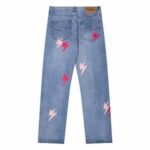 Jeans Denim Lightning Bolt Print - Image 2