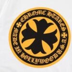 T-shirt Chrome Hearts Hollywood White Logo Print - Image 5