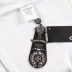 T-shirt Chrome Hearts Hollywood White Logo Print - Image 9