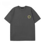 T-shirt Chrome Hearts Yellow Horseshoe Grey Logo
