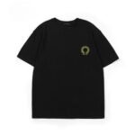 T-shirt Chrome Hearts Yellow Horseshoe Black Logo
