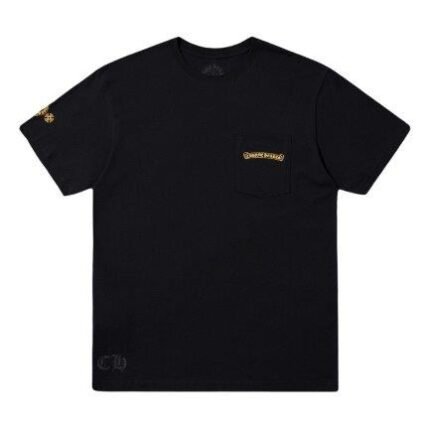 T-shirt Chrome Hearts Black Yellow Logo