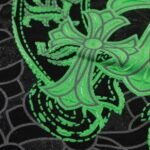 Sweatshirt Chrome Hearts Neon Green Crosses Black - Image 6