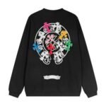 Sweatshirt Chrome Hearts Multicolor Crosses Black - Image 2