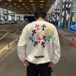 Sweatshirt Chrome Hearts Multicolor Crosses White - Image 11
