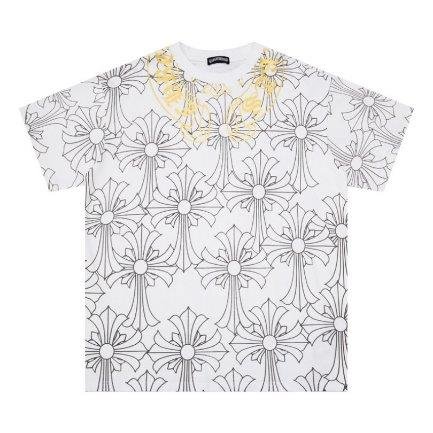 IMG17955 T-shirt Chrome Hearts Cross Pattern White - Image 1