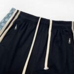 Shorts Gucci GG Stripe Trim Black - Image 4