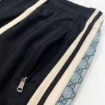 Shorts Gucci GG Stripe Trim Black - Image 7