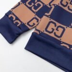 Hoodie Gucci Monogram Brown Blue - Image 5