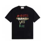 T-shirt Gucci Dans Les Rue Black