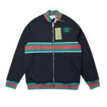 Gucci Jacket Full Zip GG Monogram Track Black
