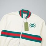 Gucci Jacket Full Zip GG Monogram Track White - Image 4