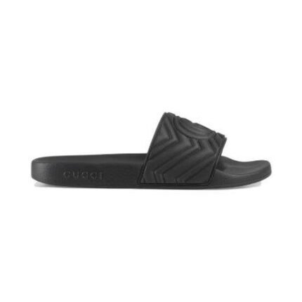 Slides Gucci GG Black Rubber Monogram