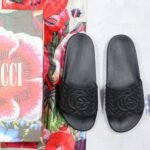 Slides Gucci GG Black Rubber Monogram - Image 4
