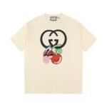 T-shirt Gucci GG Cherry White
