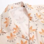 Set Gucci x Adidas Trefoil Beige Shirt and Shorts - Image 8