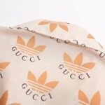 Set Gucci x Adidas Trefoil Beige Shirt and Shorts - Image 9