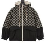 Jacket Gucci Monogram Hooded Black