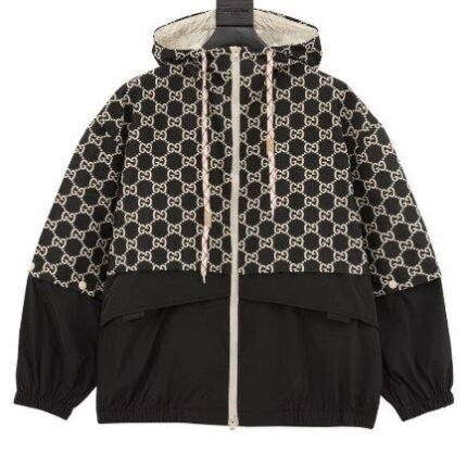 Jacket Gucci Monogram Hooded Black