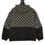 Jacket Gucci Monogram Hooded Black - Image 2