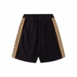 Shorts Gucci Monogram Stripe Black - Image 2