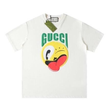 T-shirt Gucci Emoji Logo White