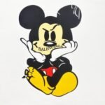 T-shirt Balenciaga Angry Mickey Print - Image 2