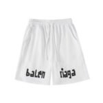 Shorts Balenciaga Balen Ciaga Print White