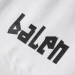 Shorts Balenciaga Balen Ciaga Print White - Image 4