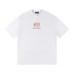 T-shirt Balenciaga BB Gothic Print White
