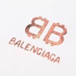 T-shirt Balenciaga BB Gothic Print White - Image 5