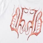 T-shirt Balenciaga BB Gothic Print White - Image 6