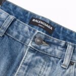 Jeans Balenciaga Striped Blue Denim - Image 4