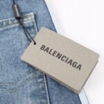 Jeans Balenciaga Striped Blue Denim - Image 7